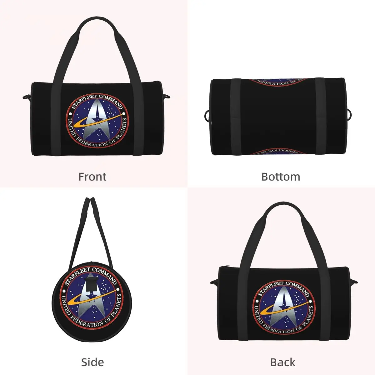 Bolsa de Viaje Multifuncional de la Serie de Ciencia Ficción Star Trek, Bolsa de Lona, Bolsos de Mano, Bolsas de Gimnasio, Bolsa de Fitness para Niños y Niñas