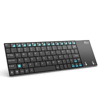 Teclado ruso, español, inglés, francés, inalámbrico, Rii K12 +/i12 + Mini teclado con panel táctil y ratón para Android, portátil, PC, TV Box