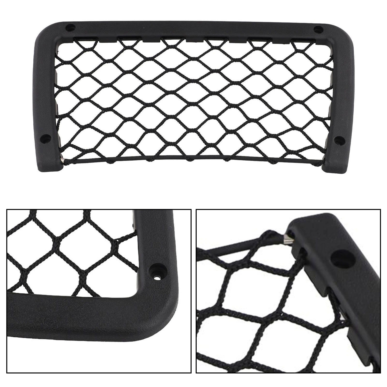Replacement Useful Storage Net Pocket Storage Bag Organizer Plastic+Polyester Pocket Bag Storage Bag Car Interior