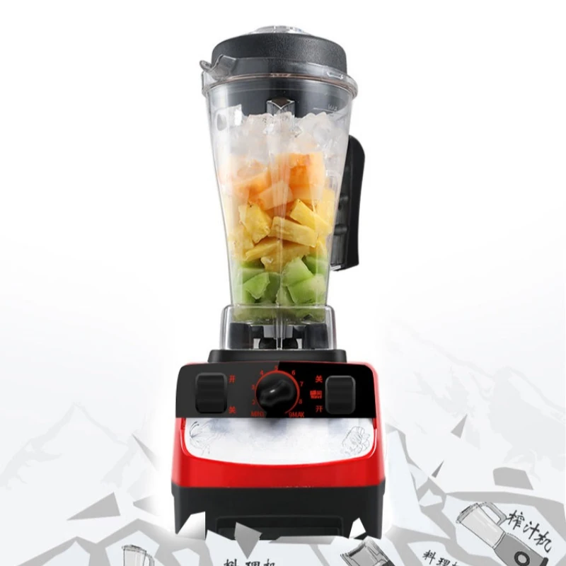 High Speed Blender with 2L Commercial Juice Extractor, Ice Crusher and Multi-functional Food Processor for Home 220V