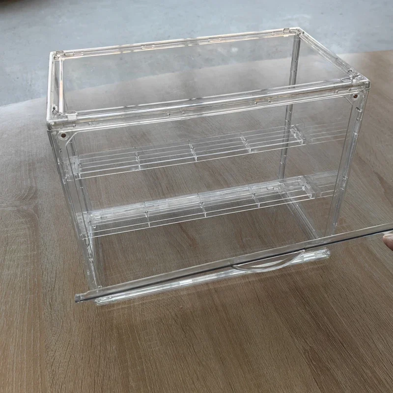 1 قطعة علبة عرض أكريليك للمقتنيات صندوق أكريليك شفاف عرض لشخصيات الحركة لعبة وصندوق أعمى ألعاب الساق الزاهي بوبمار * #6