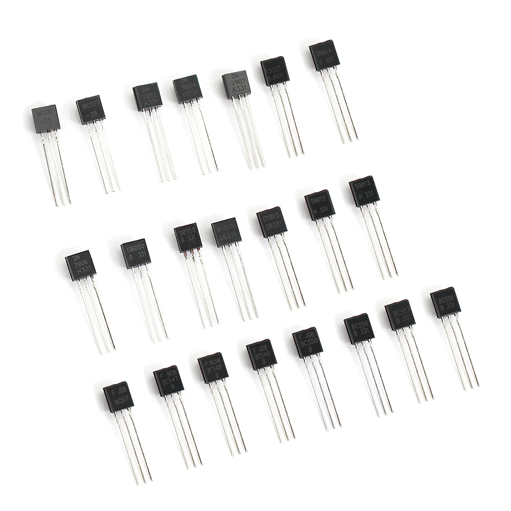 200PCS PNP NPN Transistor Kit 2N2222 2N3904 2N3906 BC337 BC547 BC557 S8050 S8550 S9012 S9013 10 wert transistoren triode set box