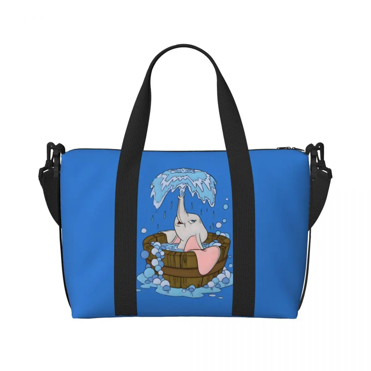 

Большая большая сумка-тоут Dumbo для женщин, анимированная музыкальная сумка на плечо для покупок, тренажерный зал, пляжная дорожная сумка