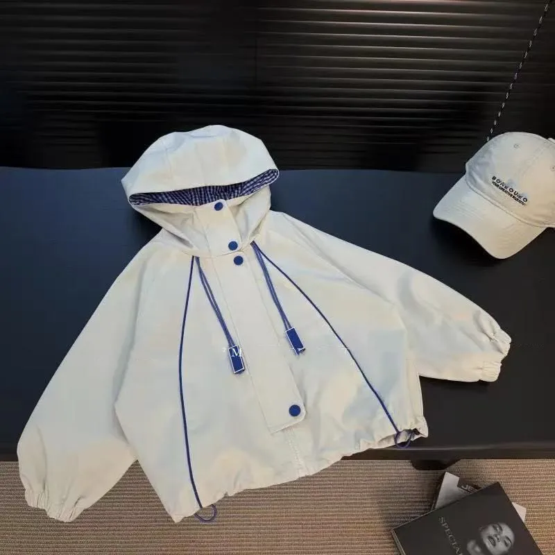 

Spring and Autumn Children's Hooded Jacket Trendy Korean Fashion Coat New Boys' Casual Coat Versatile Hooded Jacket