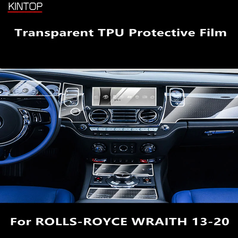 For ROLLS-ROYCE WRAITH 13-20 Car Interior Center Console Transparent TPU Protective Film Anti-scratch Repair Film Accessories