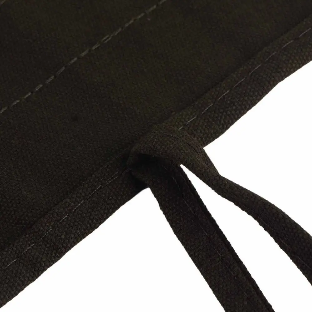 22 Slots Paint Brush Holder Separate Pouches Canvas Roll Up Pen Bag Black/ Dark Green 40 X 35cm Canvas Pencil Case Travel