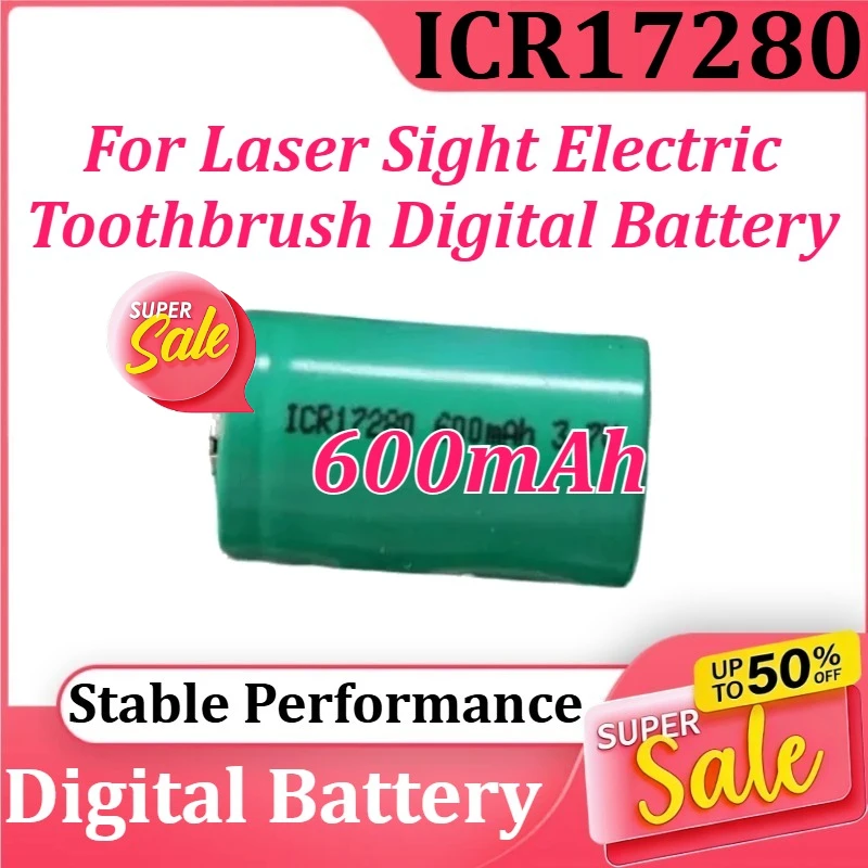 

ICR17280 17280 3.7V 600mAh Lithium Battery Charging for Laser Aiming Electric Toothbrush with Lithium Battery Digital Battery