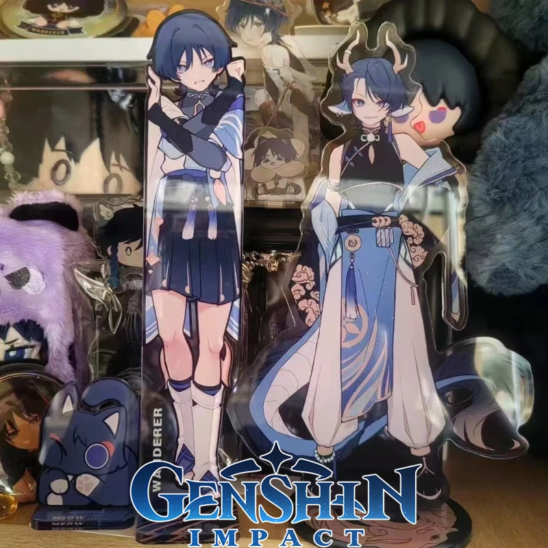 

Игра Genshin Impact Wanderer Balladeer Kabukimono, стоячая тарелка для косплея, кавайная акриловая фигурка, подставка, аксессуары, орнамент, реквизит