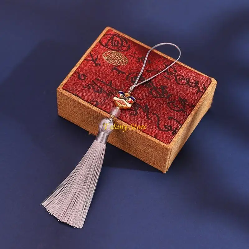 N58F Elegant Charm Hanfues Tassels Decoration Vibranting Color for Traditional Event and Unique Fashion Statement Pieces