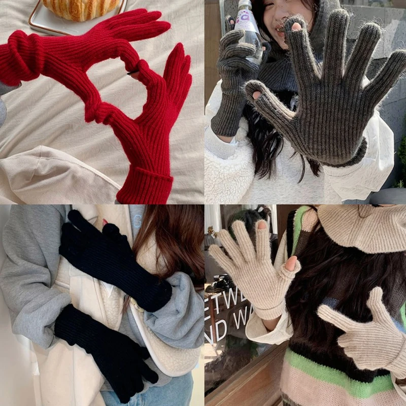 [Wholesale line] * Long Kit Gloves/Finger Hall Gloves/Winter Gloves/Kit Gloves/Long Gloves/Women's Gloves/Hands rock Gloves/Smart Phone Gloves