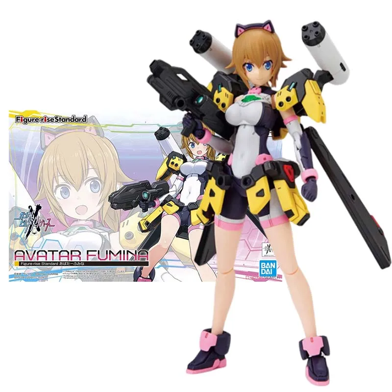 Bandai Figure Gundam Model Kit Anime Figures FRS Avatar Fumina Mobile Suit Girl Action Figure Toys For Boys Children's Gifts