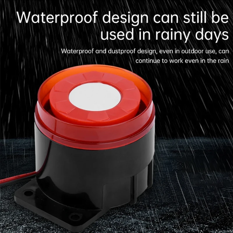

BJ-1K high decibel electronic buzzer active dual audio 220V 12V24V music sound anti-theft alarm horn