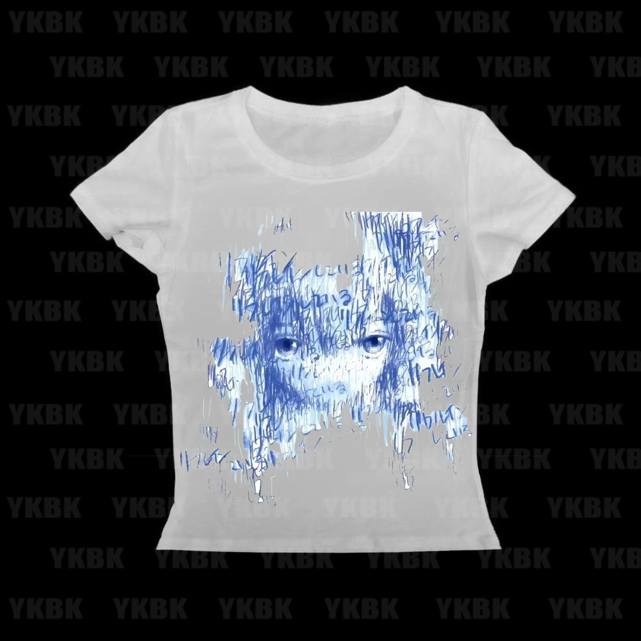 

Женский укороченный топ Y2k в готическом стиле 2000-х годов — буквенный принт, винтажная футболка Harajuku Punk Grunge, тонкая повседневная детская футболка E-girl