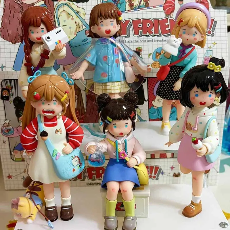 

Suki · My Friends Series Blind Box Cute Cartoon Handmade Ornament Surprise Trendy Play Vinyl Blind Box Desktop Ornament Toy Gift