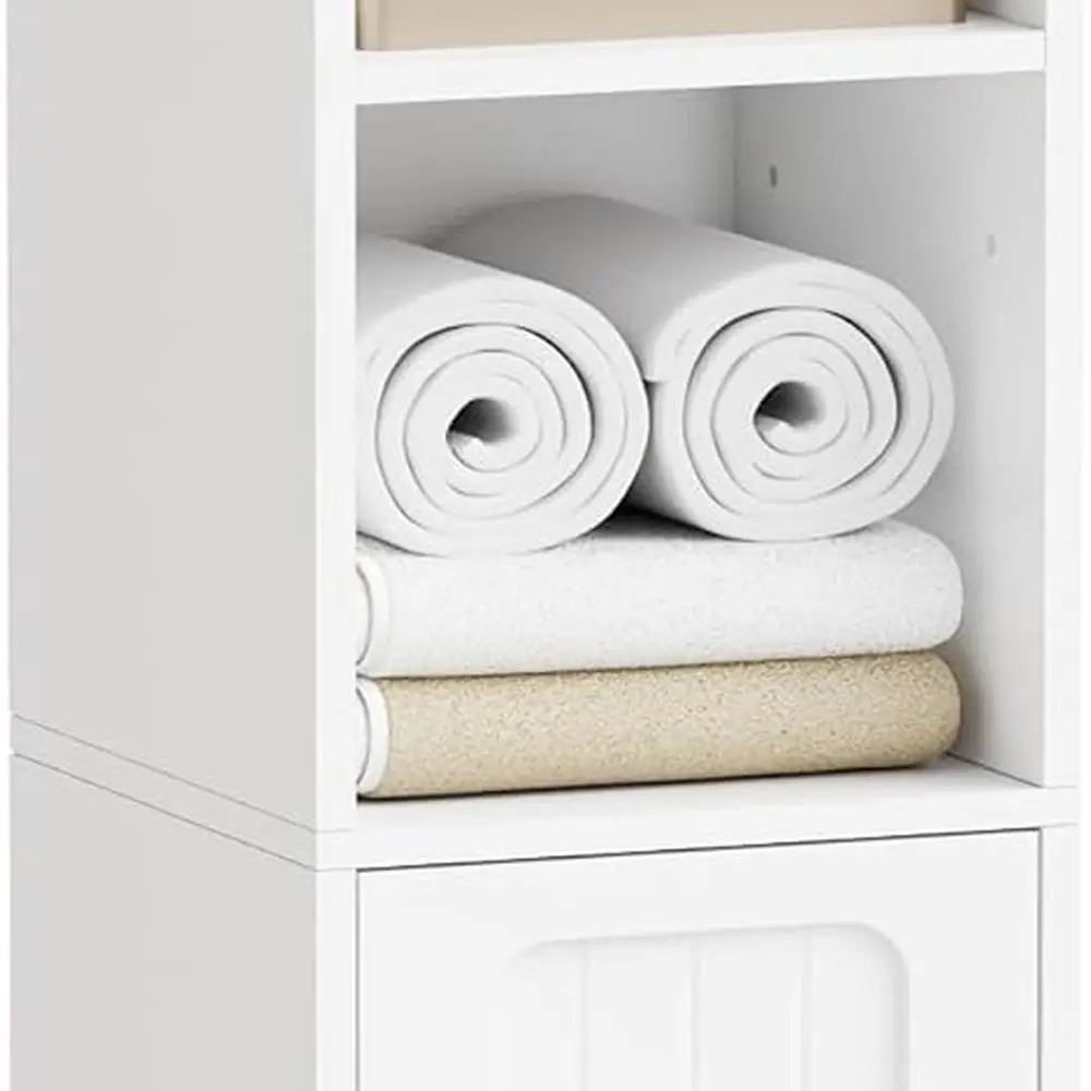 

Небольшой шкаф для ванной комнаты, узкий шкаф для хранения с защитой от опрокидывания и регулируемыми полками, органайзеры для ванной комнаты и шкафы для хранения для S