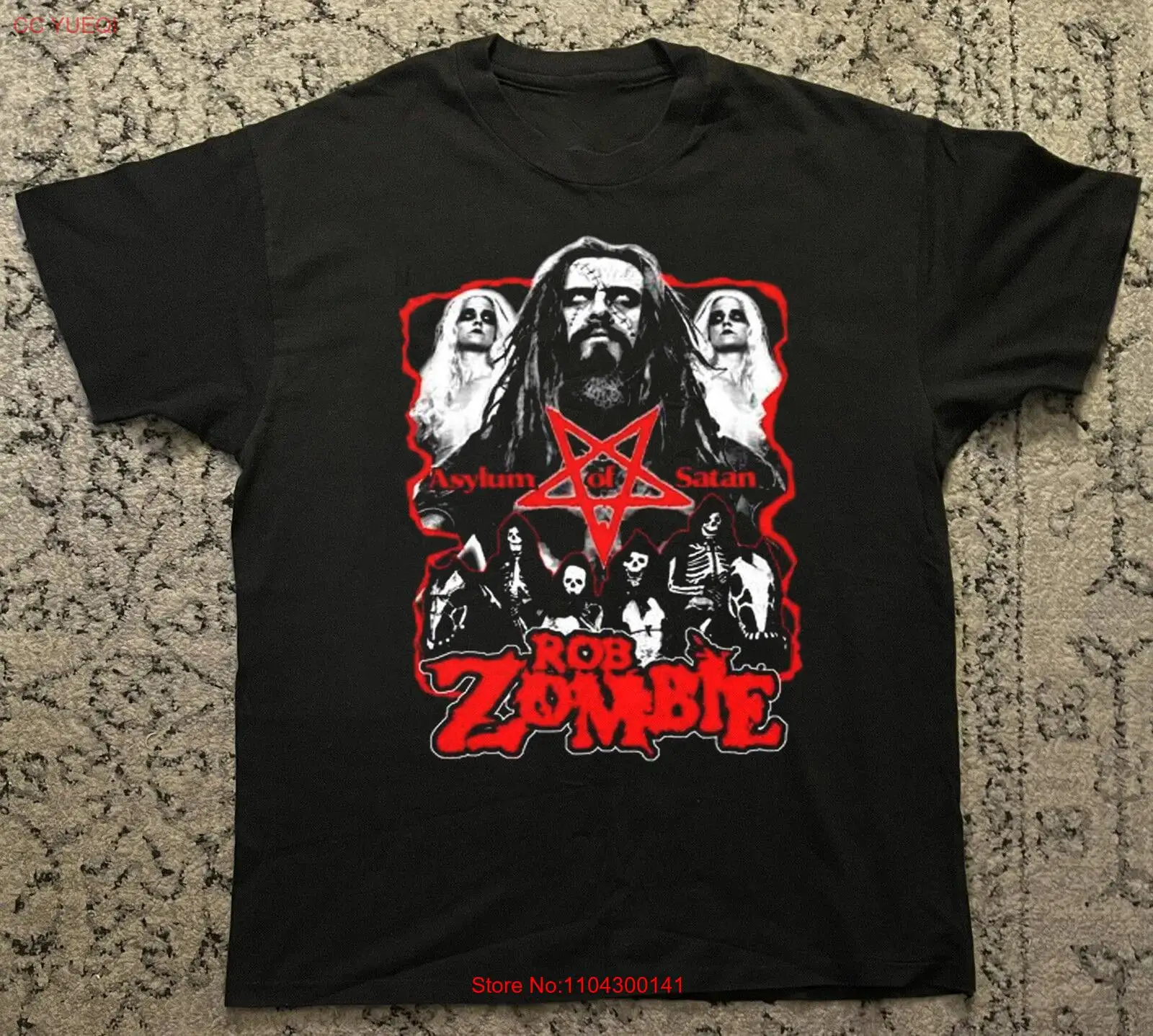 

Rob Zombie T-Shirt Short Sleeve Cotton Black Women Men All Size S to 5XL K3695