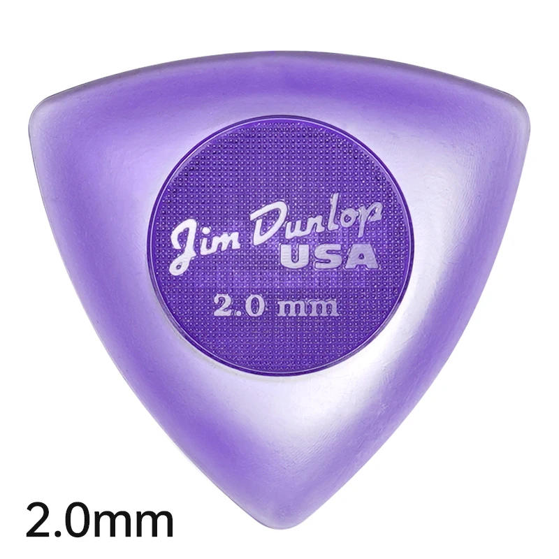 Dunlop Pick. Big Triangle series anti-slip pick. It has a thickness of 1.5/2.0/3.0mm. Suitable for acoustic/electric guitar/bass