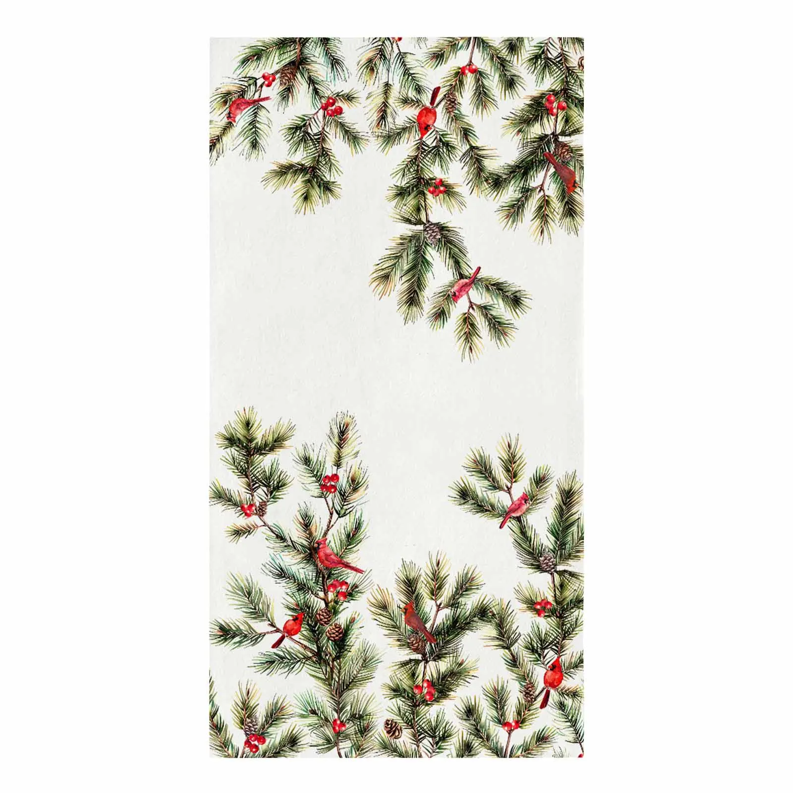 Christmas Pine Needle Jam  Microfiber Towel Absorbent Kitchen Cleaning Cloth Dish Towel Household Cleaning Towel