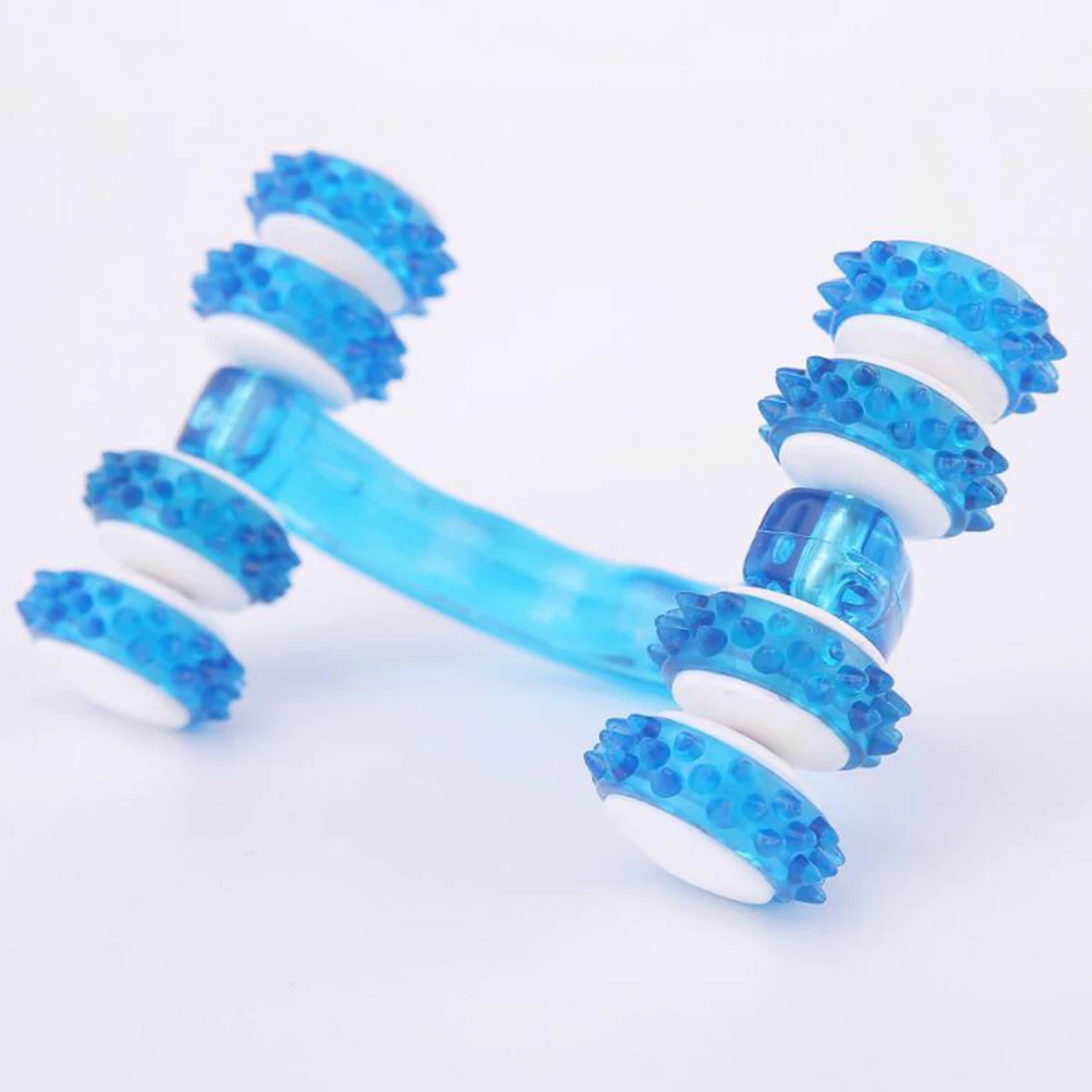 

Plastic Roller For Muscle Pain Relief Deep Tissue Massage Tool Anti-Slip Handle Full Body Relaxation Roller Massager