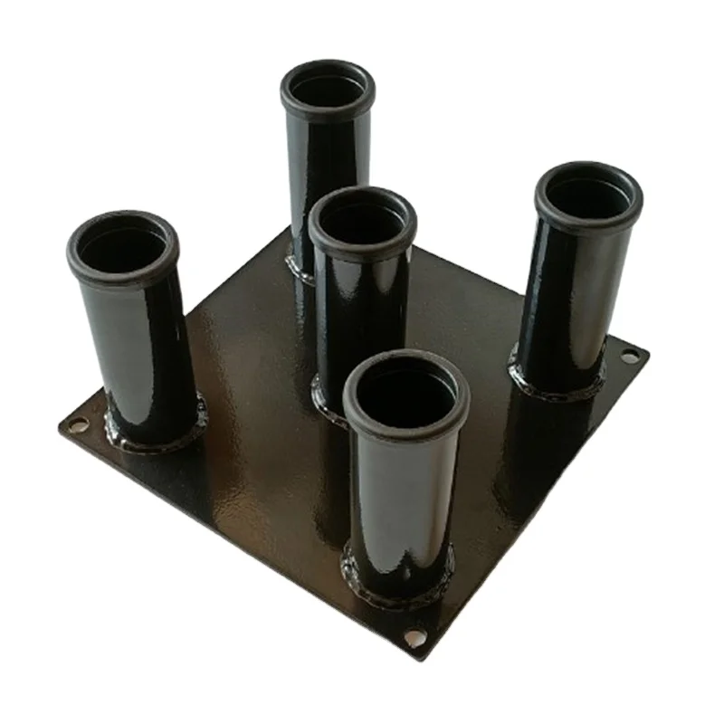 

5-Hole & 9-Hole Vertical Barbell Storage Rack for Bars - Heavy Duty 2-Inch Weightlifting Organizer for Gym & Home