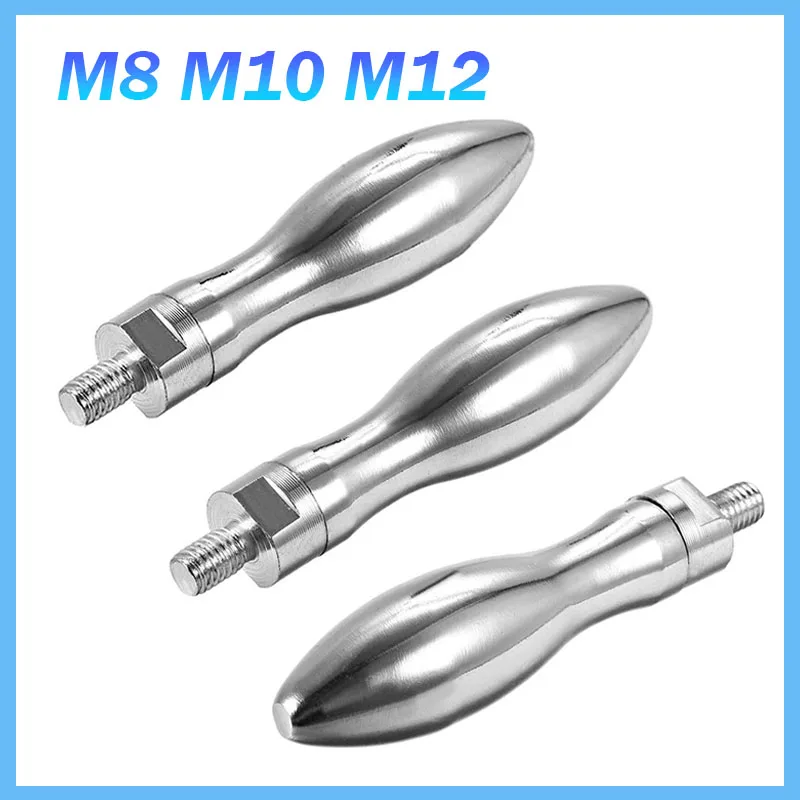 1Pcs M8 M10 M12 Milling Machine Handwheel Revolving Handle Grip Male Thread Handle  Metal Revolving Handle