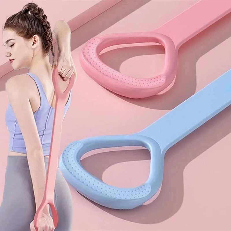 Nuevo 2026: Equipo de fitness para el hogar con tirador de 8 caracteres, cinturón elástico auxiliar de yoga para mujer, estirador de espalda para belleza y apertura de hombros