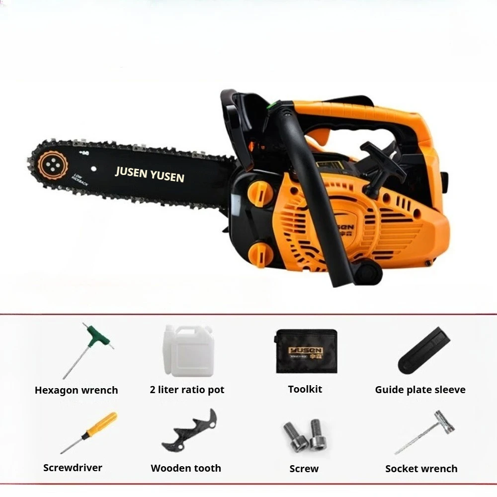 

Портативная 12-дюймовая 2-тактная дизельная бензиновая цепная пила 25cc 900 Вт, мощная аккумуляторная бензопила, садовые электроинструменты для резки древесины