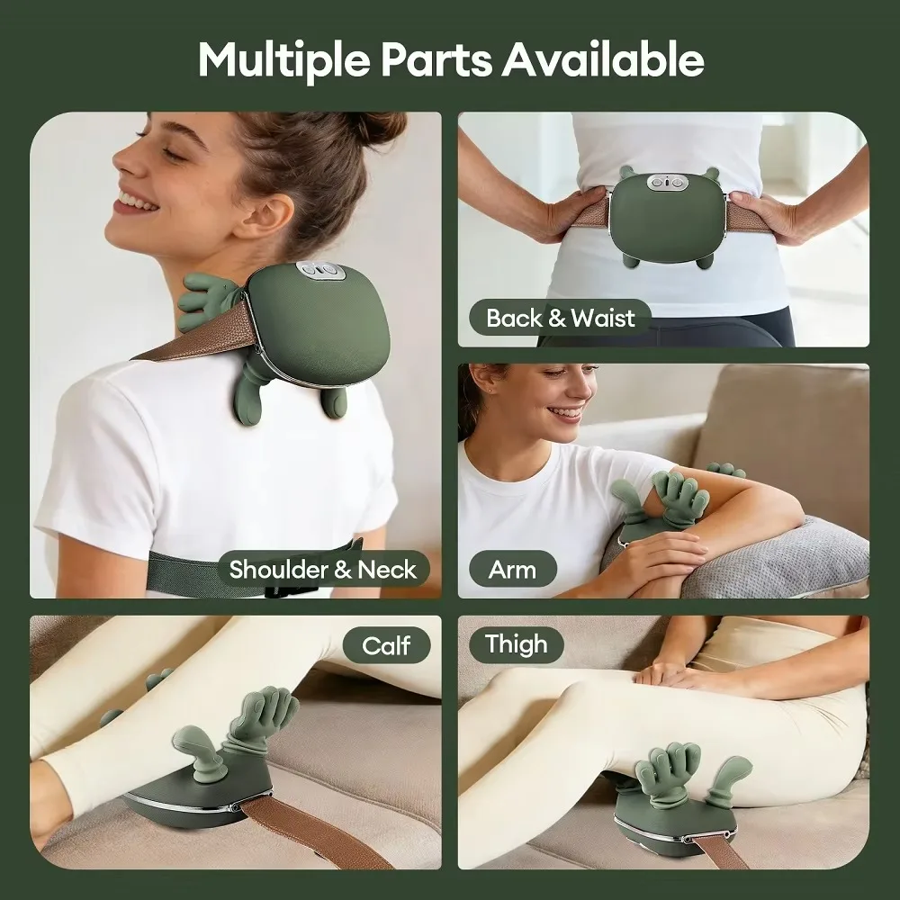 Bionic Finger Neck Shoulder Massager Wireless Neck Cervical Trapezius 4D Kneading Body Back Hand Massage Shawl Brushless Motor gallery 1