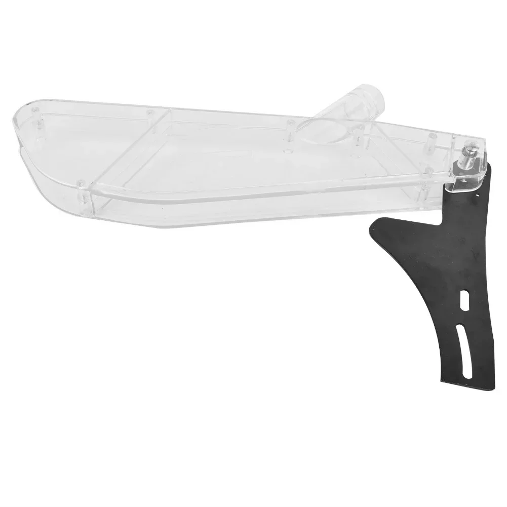 4-10 Inch Table Saw Acrylic Safety Cover with Blade Protector and R Type Material Divider Prevents Dust and Enhances Visibility