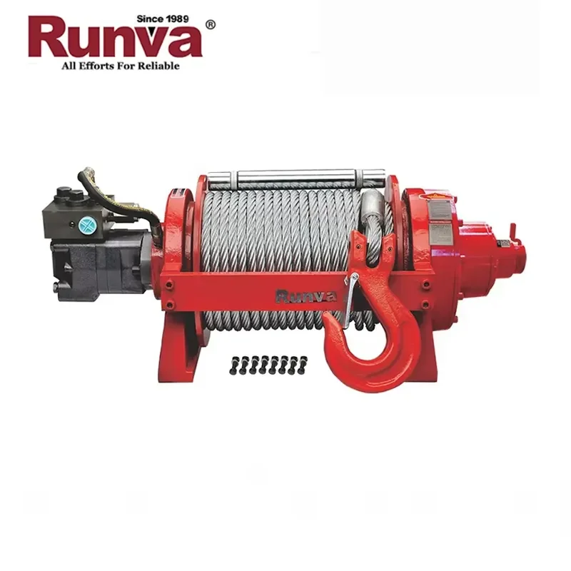 2 Stage Planetary Reducer Hydraulic Winch 10 Ton