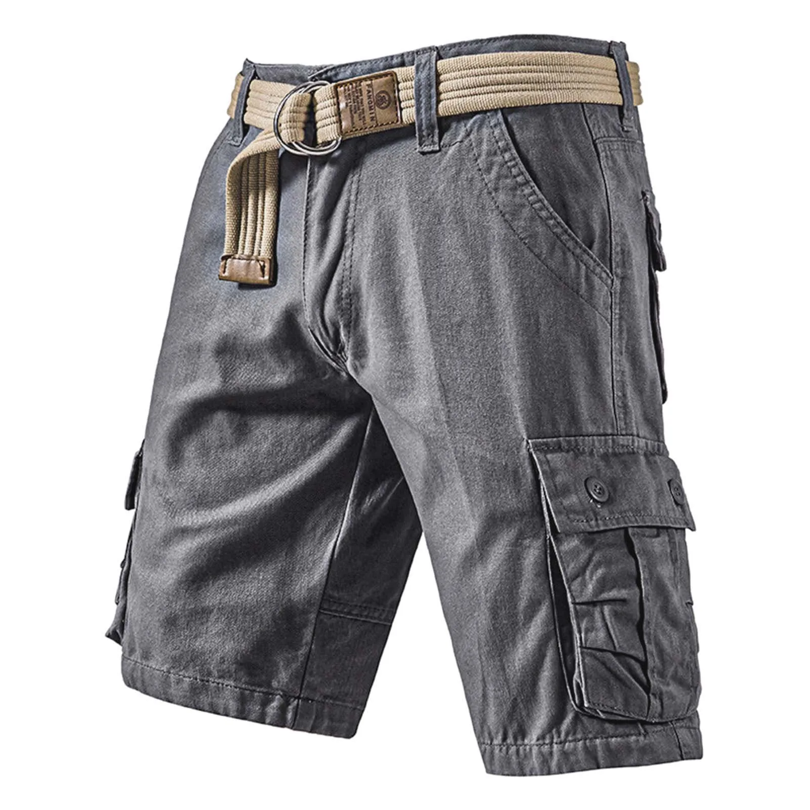 Men's Cool Retro Shorts With Pockets Outdoor Work Shorts With Large Pockets Memory