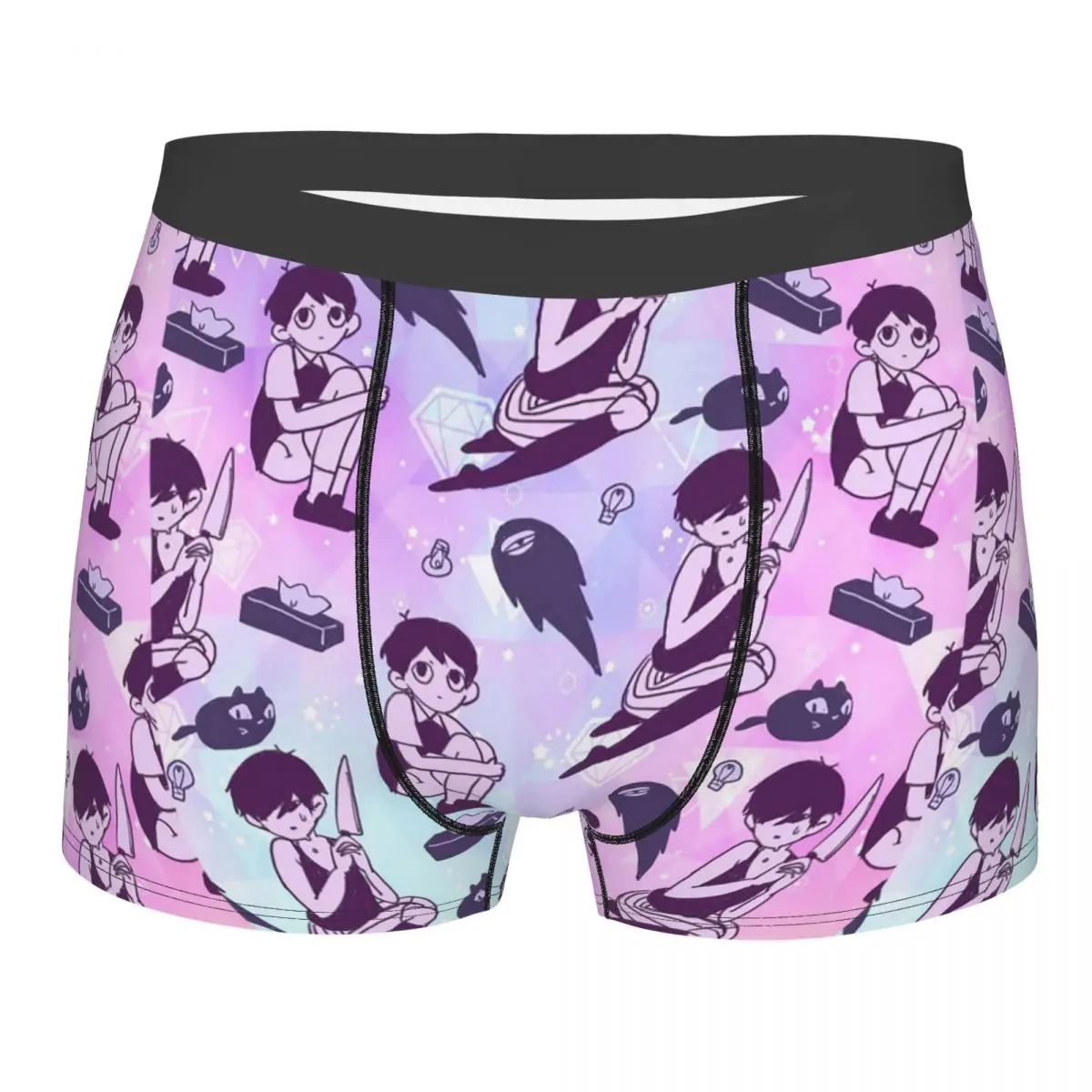 Man Sunny Boxer Briefs Shorts Panties Breathable Underwear Omori Game Cartoon Homme Funny S-XXL Underpants