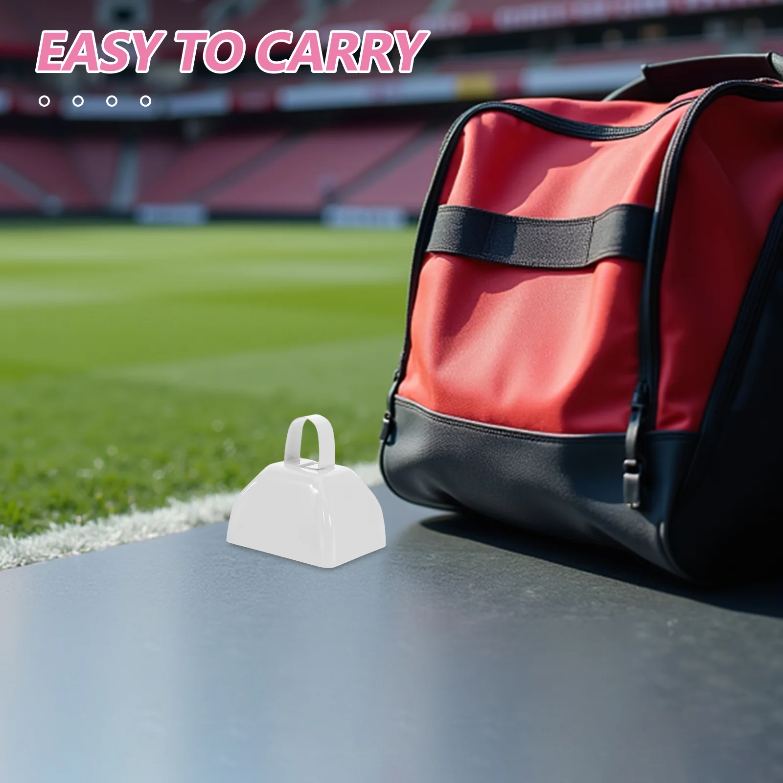 

2 pcs Metal Cowbells Loud Cheering Bells Football Sports Events Portable Handheld Noise Maker Set For Parties Weddings