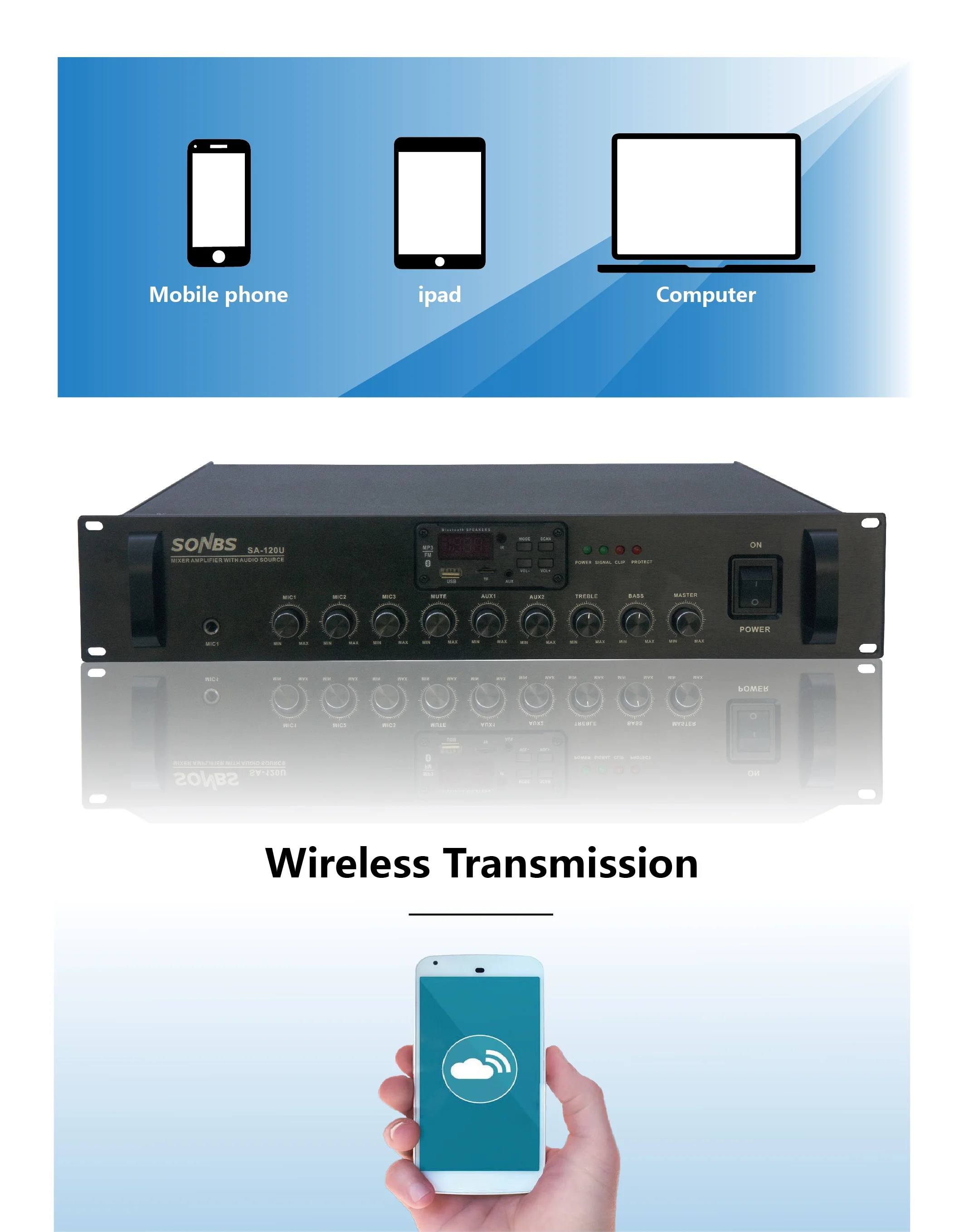 Misch verstärker Verstärker Stereo empfänger Verstärker Home Audio/Video Empfänger & Verstärker