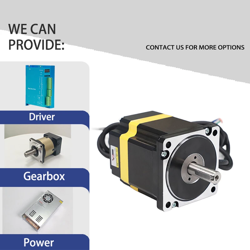 EMTECH High-Efficiency  86BYG250-80B Hybrid Controller Closed Loop Nema34 1.8 Degree for Cnc Machine