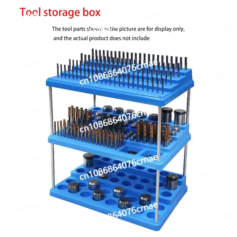 CNC Machining Center BT40 Tool Holder BT30 BT50 ER32 Collet Storage Box Milling Cutter Case Hard Plastic Tool Holder Organizer