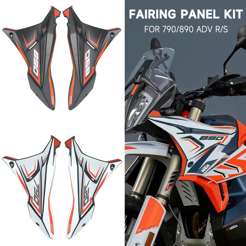 Motorcycle Front side Fairing Panels Wind Deflector Windscreen Plate Cover For 790 890 ADV Adventure R S 2022- and Before Year