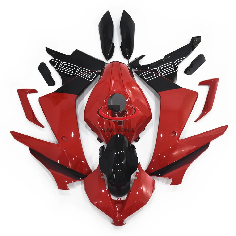 Motorcycle Full Fairing Kit Bodywork For Triumph Daytona 660 2024 2025 Cowling Bright red black letter gradient print Injection