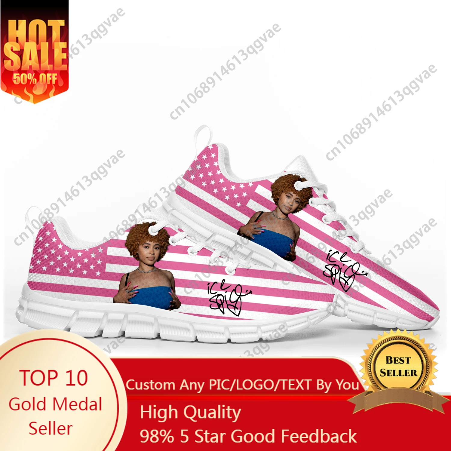

Ice Spice American Rapper Munch Sports Shoes Mens Womens Teenager Children Customized Sneakers Shoe High Quality Couple
