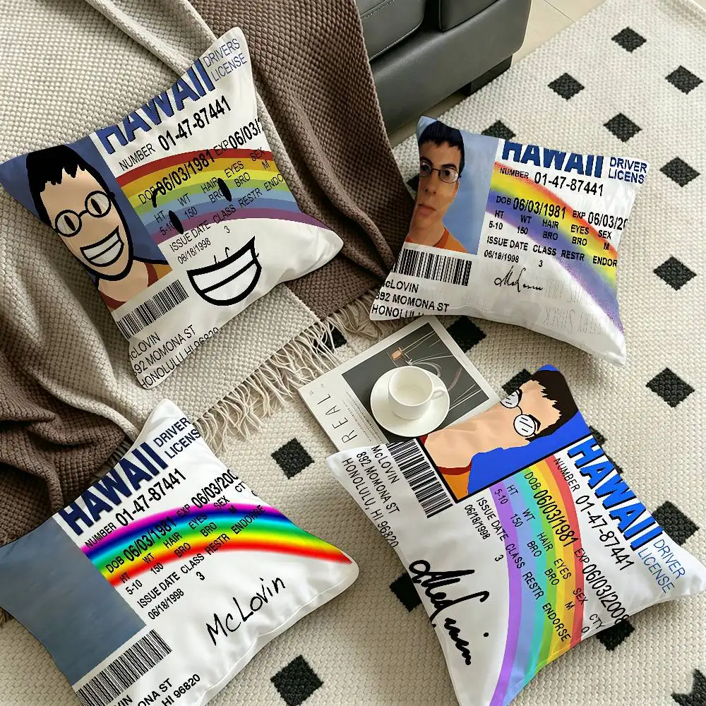 Mclovin Movie Superbad Fashion Pillow Anime Pillow Sofa Bed Head Pillow Cover Cushion Cover 45x45 cm Fashion
