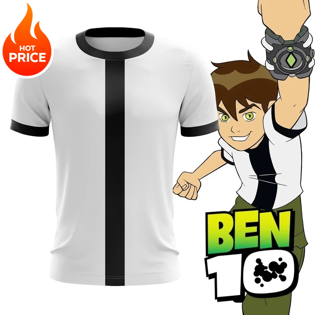 

2025 Anime Omnitrix Ben10 3D T-shirt Cosplay Ben Tennyson Printed Boy T-shirt Cartoon, Breathable in Summer