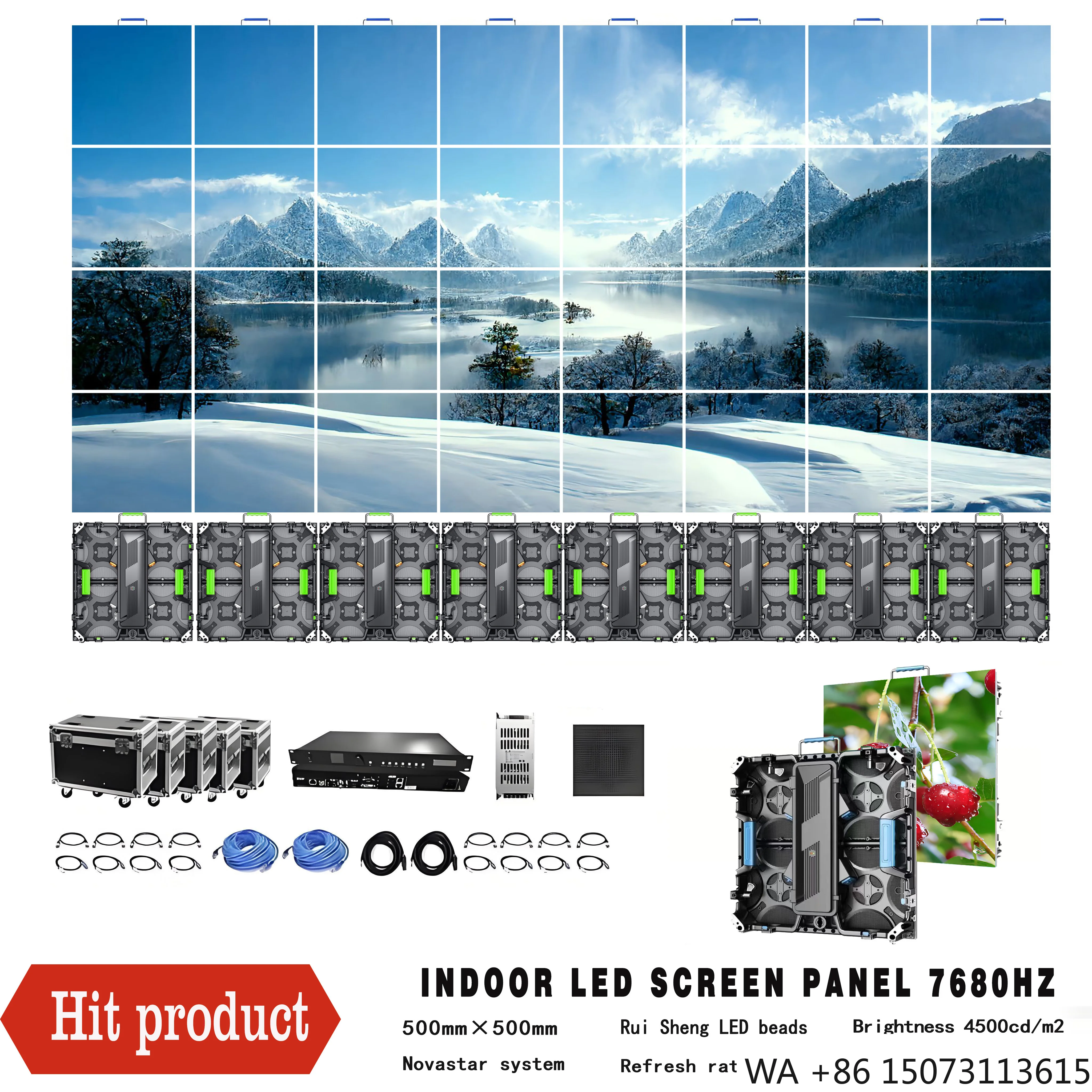 Indoor P2.976 LED Rental Display - HD Fast-Setup Screen for Stages & Events