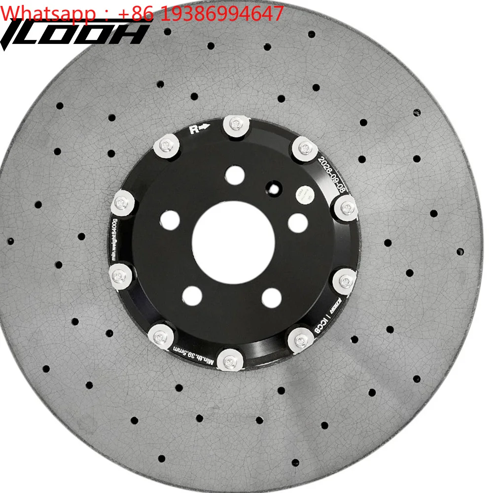 For ICOOH Gen 2 Carbon Ceramic Brake Discs for Porsche 911 Turbo GT3/RS 718 CAYMAN/918 SPYDER Macan and Panamera Front Size 3