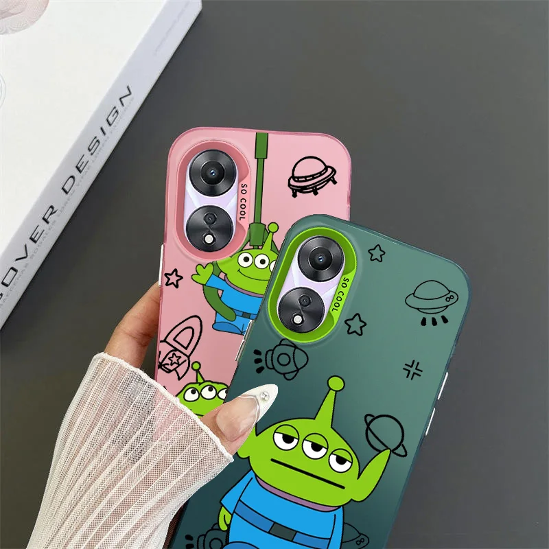 Disney Toy Story Alien For OPPO A 31 37 38 55 57 58 74 76 78 94 98 Reno 6 7 8 Z T Pro Colorful Phone Case Funda Silicone Cover