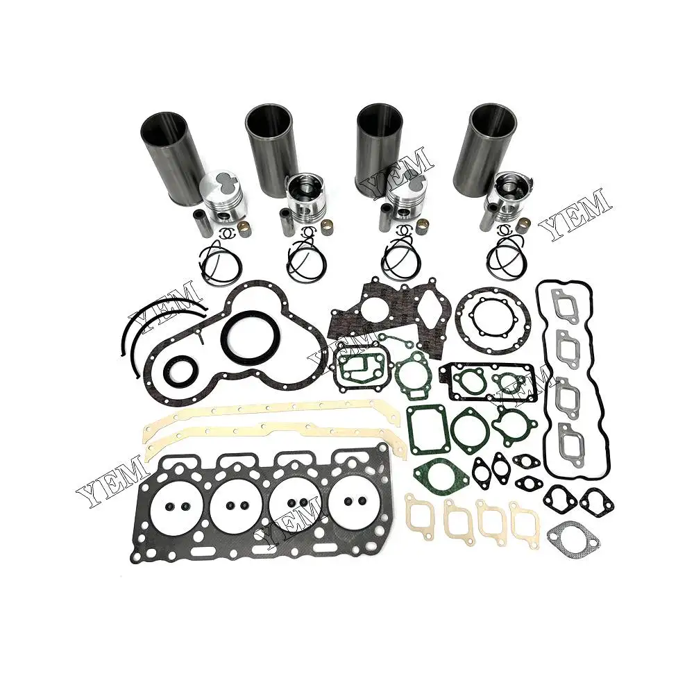 

New S2 Overhaul Kit With Cylinder Piston Rings Liner Gasket Kit For Mazda Excavator diesel parts