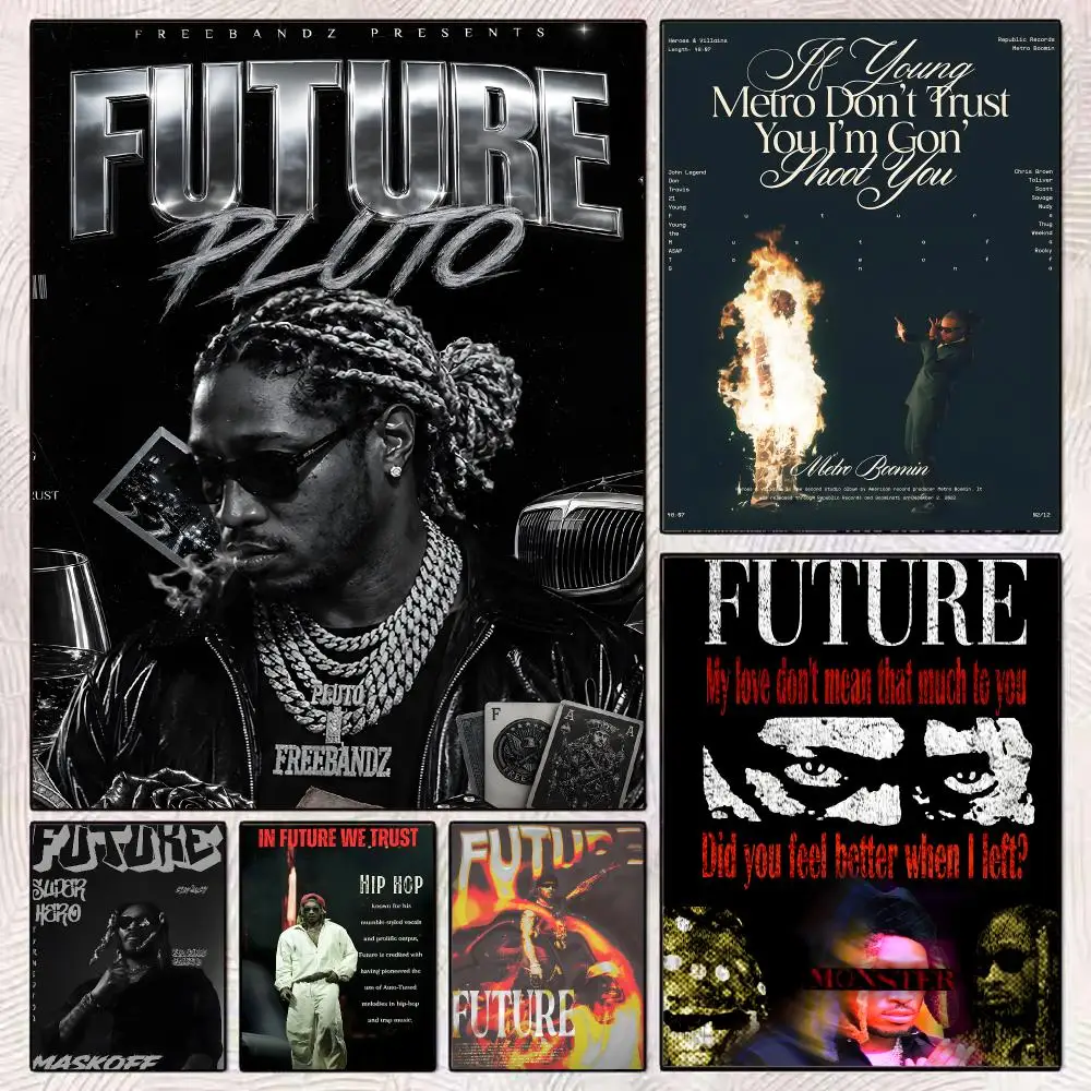 Rapper FUTURE Painting Calligraphy Canvas Poster Waterproof Home Living Room Bedroom Bar Decoration
