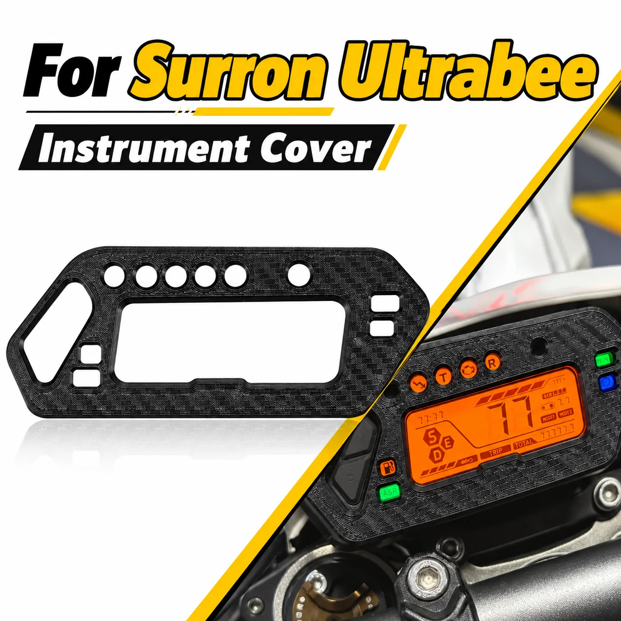 For Surron Ultra Bee Instrument Cluster Protector Cover Motorcycles E-Bikes Parts Electric Pit Dirt Bikes Motocross Off-Road