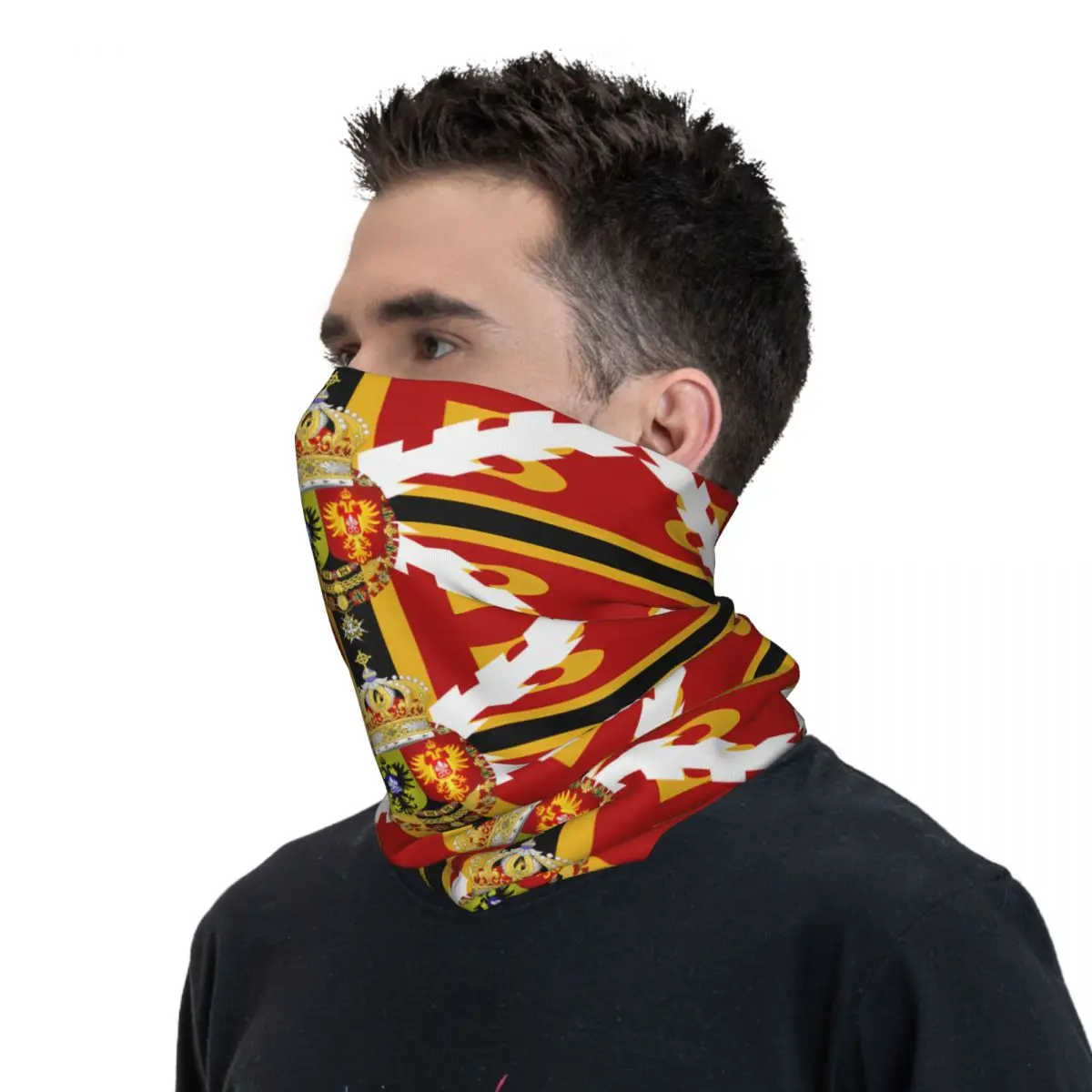 The Grand Flag Of The Spanish Empire Bandana Trend Balaclava Summer Outdoor Sport UV Protection Bicycle Mask Soft Bike Face Mask