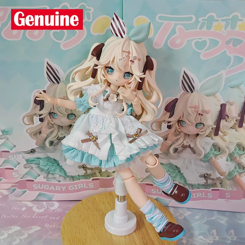 

Подлинная серия Sugarygirls, слепая коробка, подвижные куклы Bjd, 1/8 Mjd, экшн-фигурка, декор для стола, модная игрушка, загадочная коробка, каваи, рождественский подарок