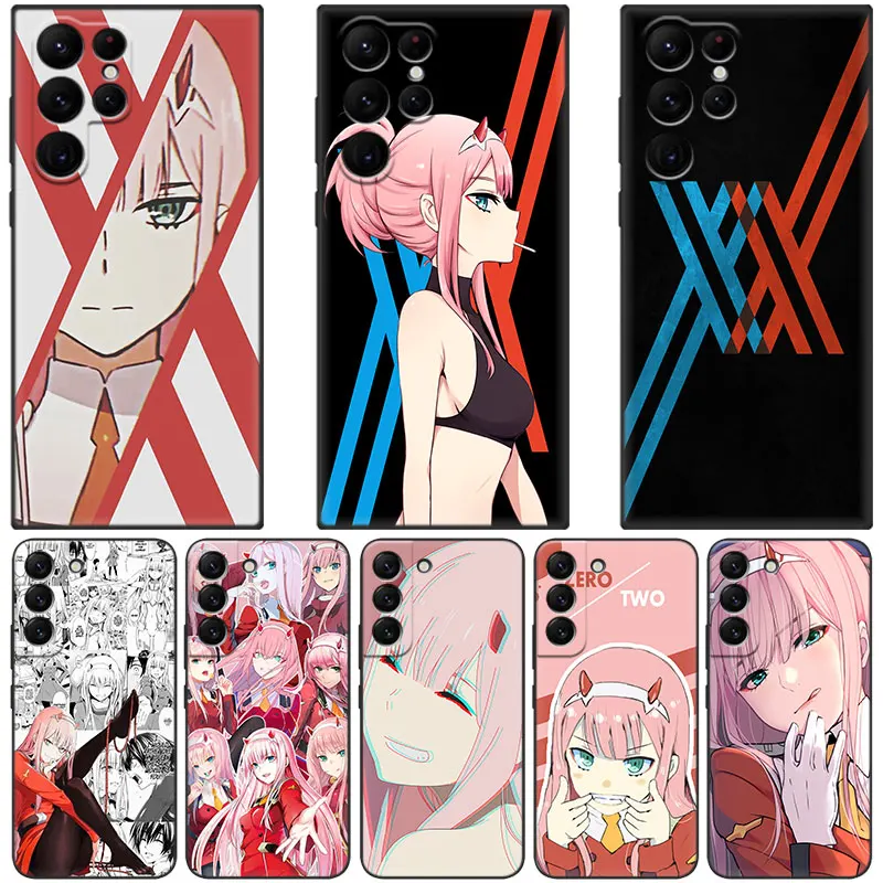 Anime Zero Two Darling in the FranXX Case For Samsung Galaxy S23 S22 S21 Ultra S20 FE 5G S10E S10 Lite S9 S8 Plus S7 Edge Cover